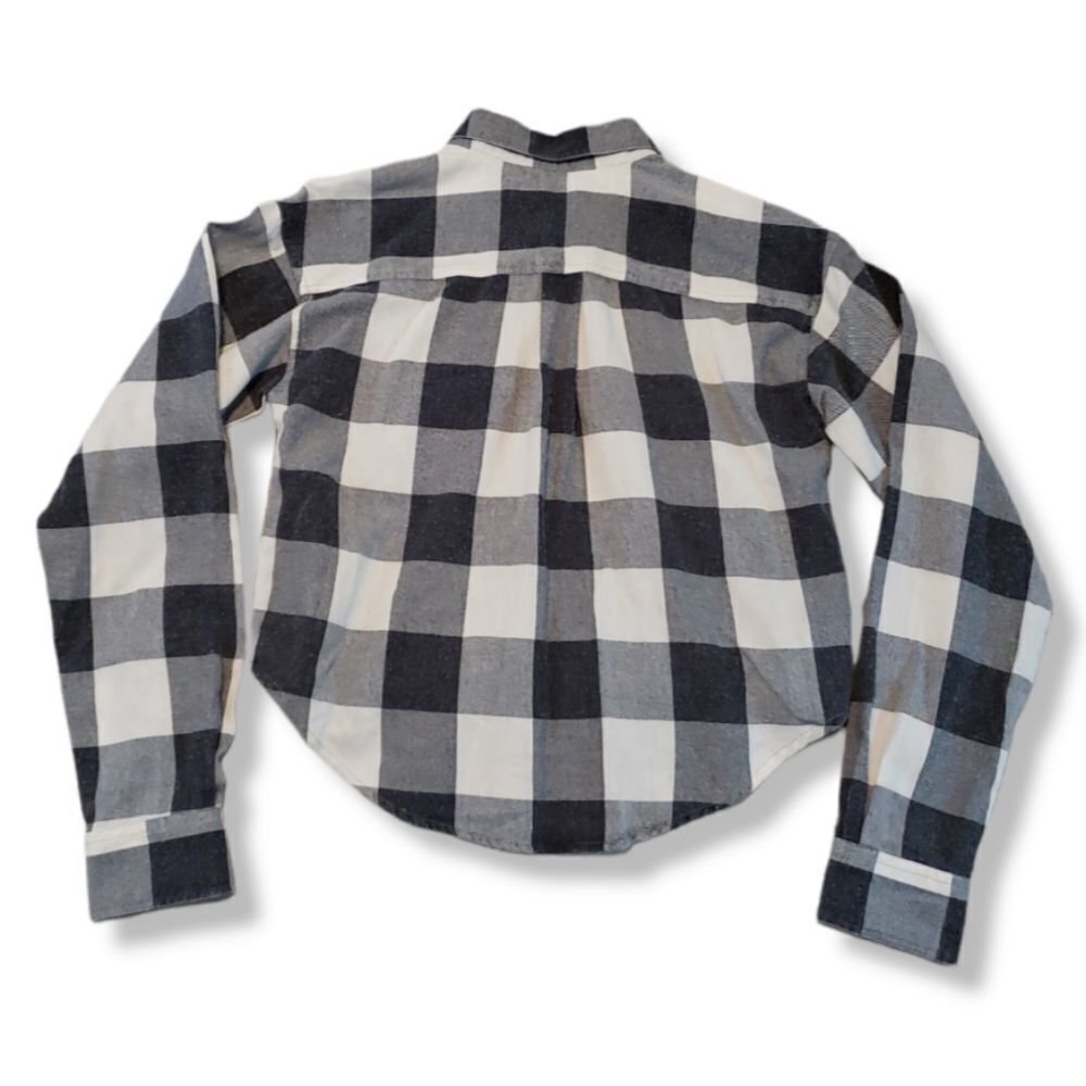 Chloe & Katie Top Size Small Long Sleeve Button Up Shirt Plaid Flannel Casual - Picture 2 of 4